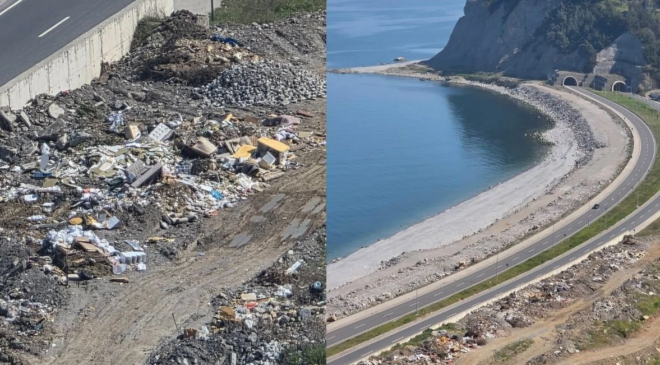 KİLİMLİ SAHİL YOLU RESMEN ÇÖPLÜĞE ÇEVRİLDİ!