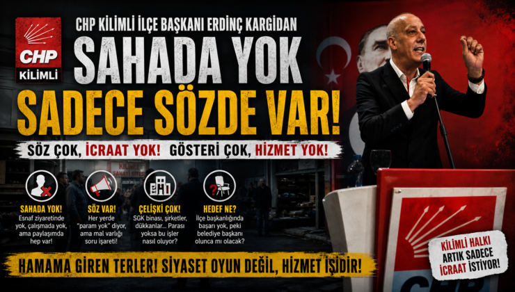 KARGİDAN SAHADA YOK, SADECE SÖZDE VAR!