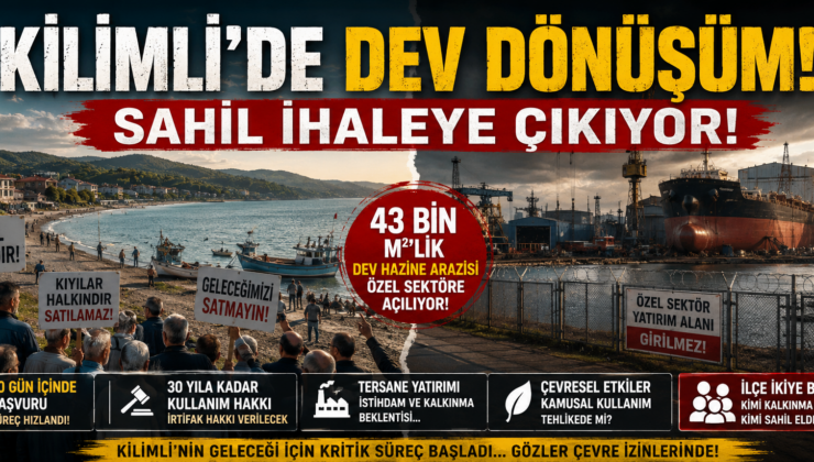 KİLİMLİ SAHİLİNDE KRİTİK HAMLE! TERSANE KARARI TARTIŞMA BAŞLATTI