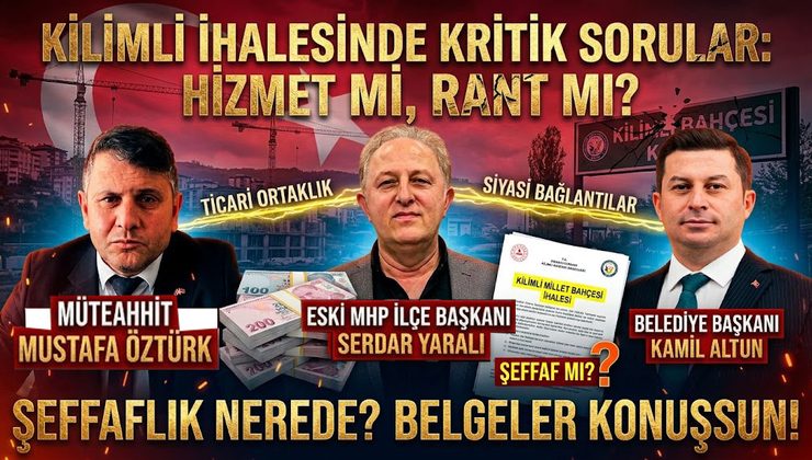 MİLLET BAHÇESİ Mİ, RANT BAHÇESİ Mİ?