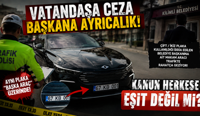 VATANDAŞA ACIMAYAN TRAFİK, MAKAM ARACINA NEDEN SESSİZ?