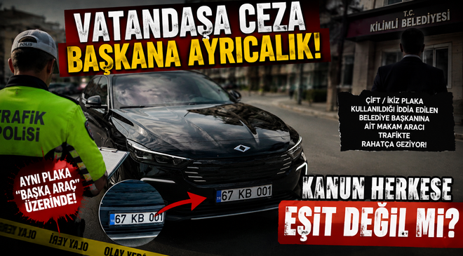 VATANDAŞA ACIMAYAN TRAFİK, MAKAM ARACINA NEDEN SESSİZ?