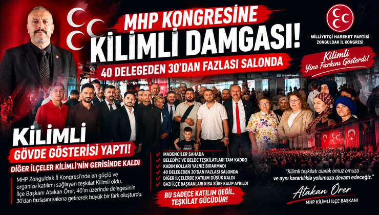 MHP’DE KİLİMLİ RÜZGÂRI! ATAKAN ÖRER’İN GÜCÜ KONGRE SALONUNA YANSIDI