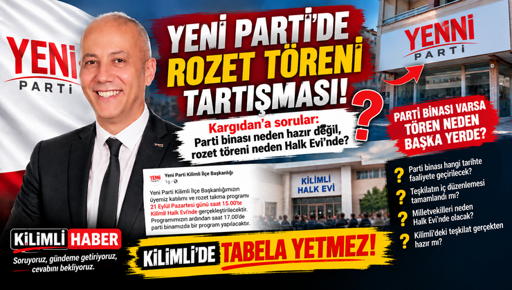 KİLİMLİ’DE YENİ PARTİ BİNASI TARTIŞMASI: GÖRÜNEN SADECE TABELA MI?