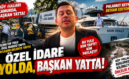 KİLİMLİ’DE YOLLAR TARTIŞILIRKEN BAŞKAN PALAMUT PEŞİNDE!