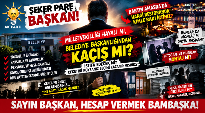 ŞEKER PARE BAŞKAN! AŞK BAŞKA, SİYASET BAŞKA, HESAP VERMEK BAMBAŞKA!