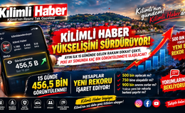 KİLİMLİ HABER’DEN YENİ REKOR 456,5 BİN GÖRÜNTÜLENME!