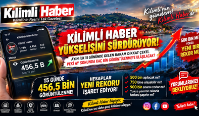 KİLİMLİ HABER’DEN YENİ REKOR 456,5 BİN GÖRÜNTÜLENME!