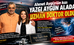 Ahmet Aygün’ün kızı Yazgı Aygün Alada uzman doktor oldu