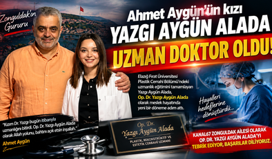 Ahmet Aygün’ün kızı Yazgı Aygün Alada uzman doktor oldu
