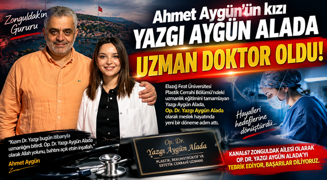 Ahmet Aygün’ün kızı Yazgı Aygün Alada uzman doktor oldu