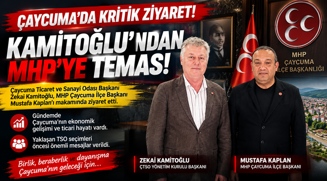 ÇAYCUMA’DA KRİTİK ZİYARET! KAMİTOĞLU’NDAN KAPLAN’A